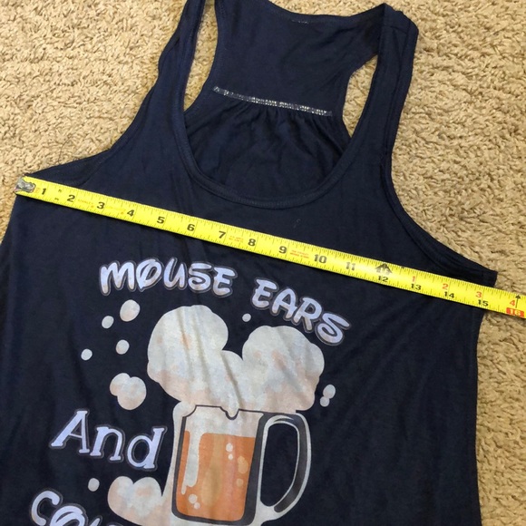 Disney fans! Mouse ears & cold beers tank top - Picture 2 of 4